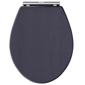 twilight blue wooden toilet seat